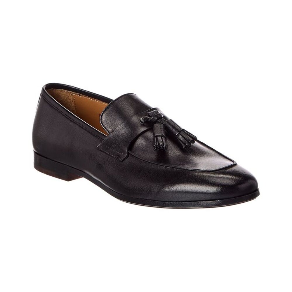Antonio Maurizi Leather Loafer, Black